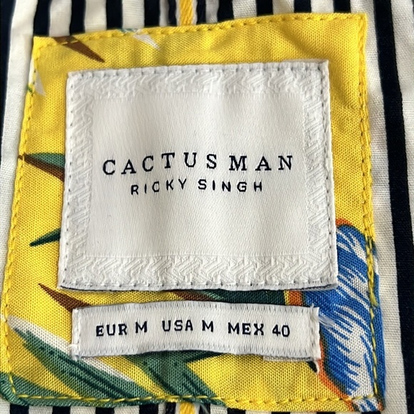 NWT Cactus Man by Ricky Singh floral button down shirt for men - Picture 4 of 11